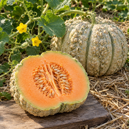Prescott Fond Blanc Melon Seeds - Heirloom Melon Seeds for Home Garden