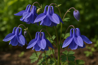 Aquilegia Clematiflora Blue Flower Seeds for Garden Planting