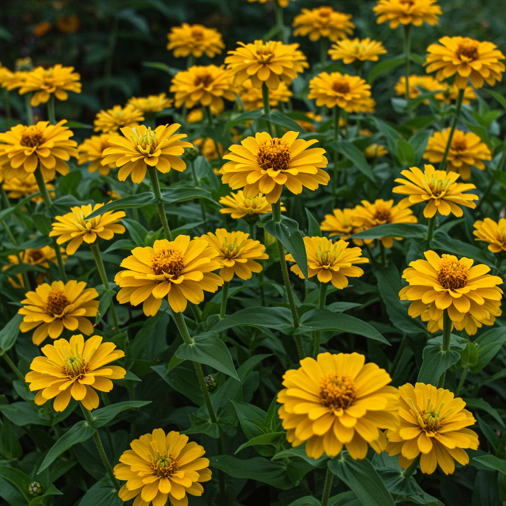 Yellow Zinnia Seeds – Bright Golden & Lemon-Yellow Blooms
