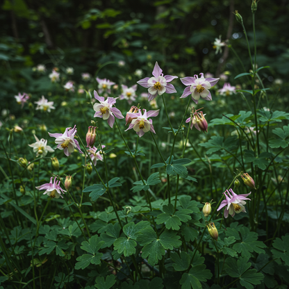 Rare Aquilegia Discolor Flower Seeds for Garden Planting