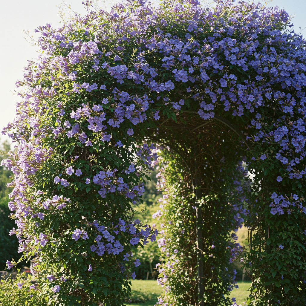 Blue Trumpet Seeds - Blue Trumpet Vine Flower Seeds for Garden