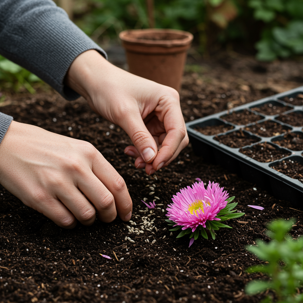 Pink Aster Flower Seeds for Garden Planting