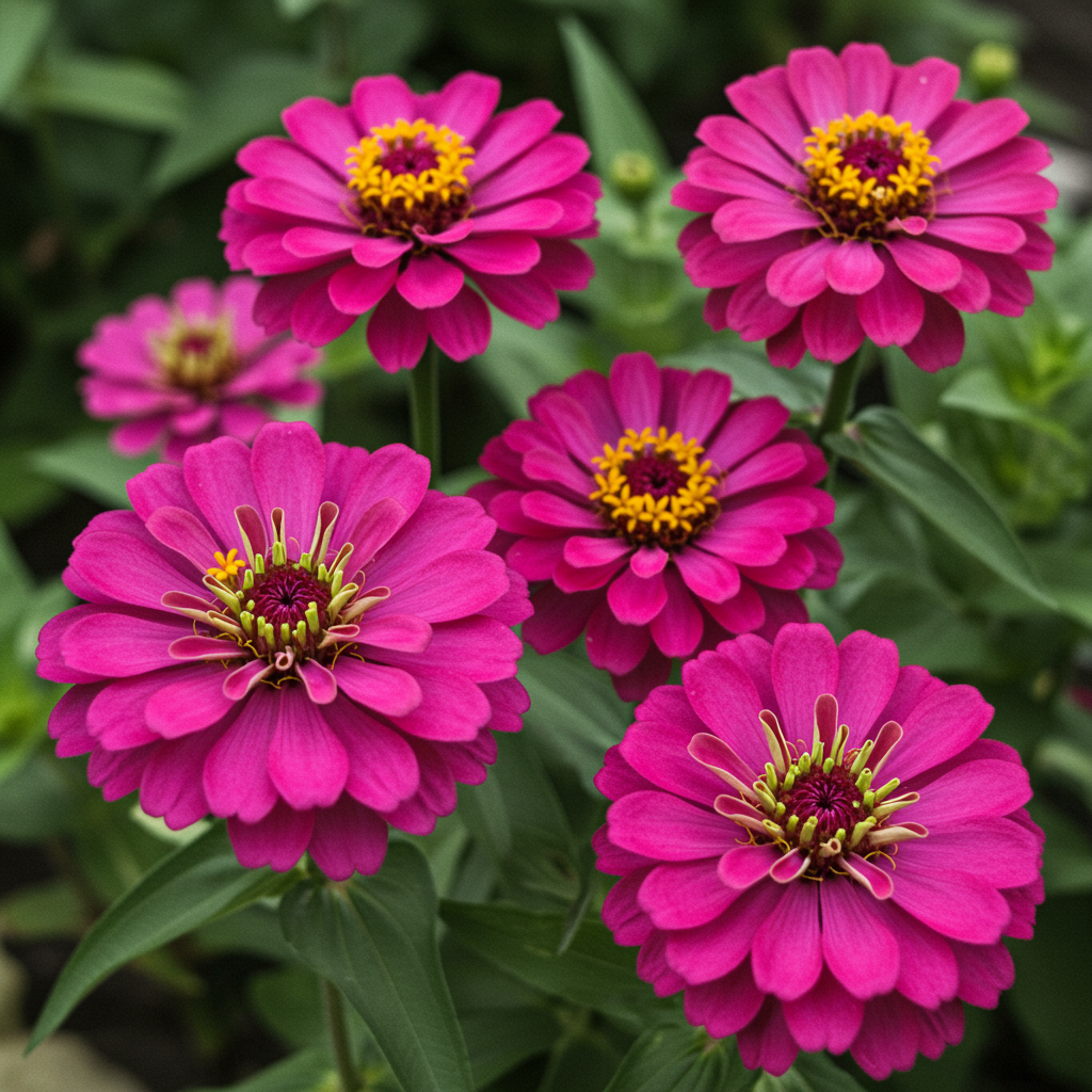 Hot Pink Zinnia Flower Seeds for Garden Planting