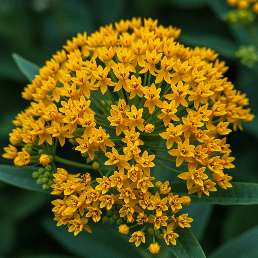 Asclepias Tuberosa Hello Yellow Butterfly Flower Seeds for Garden Planting