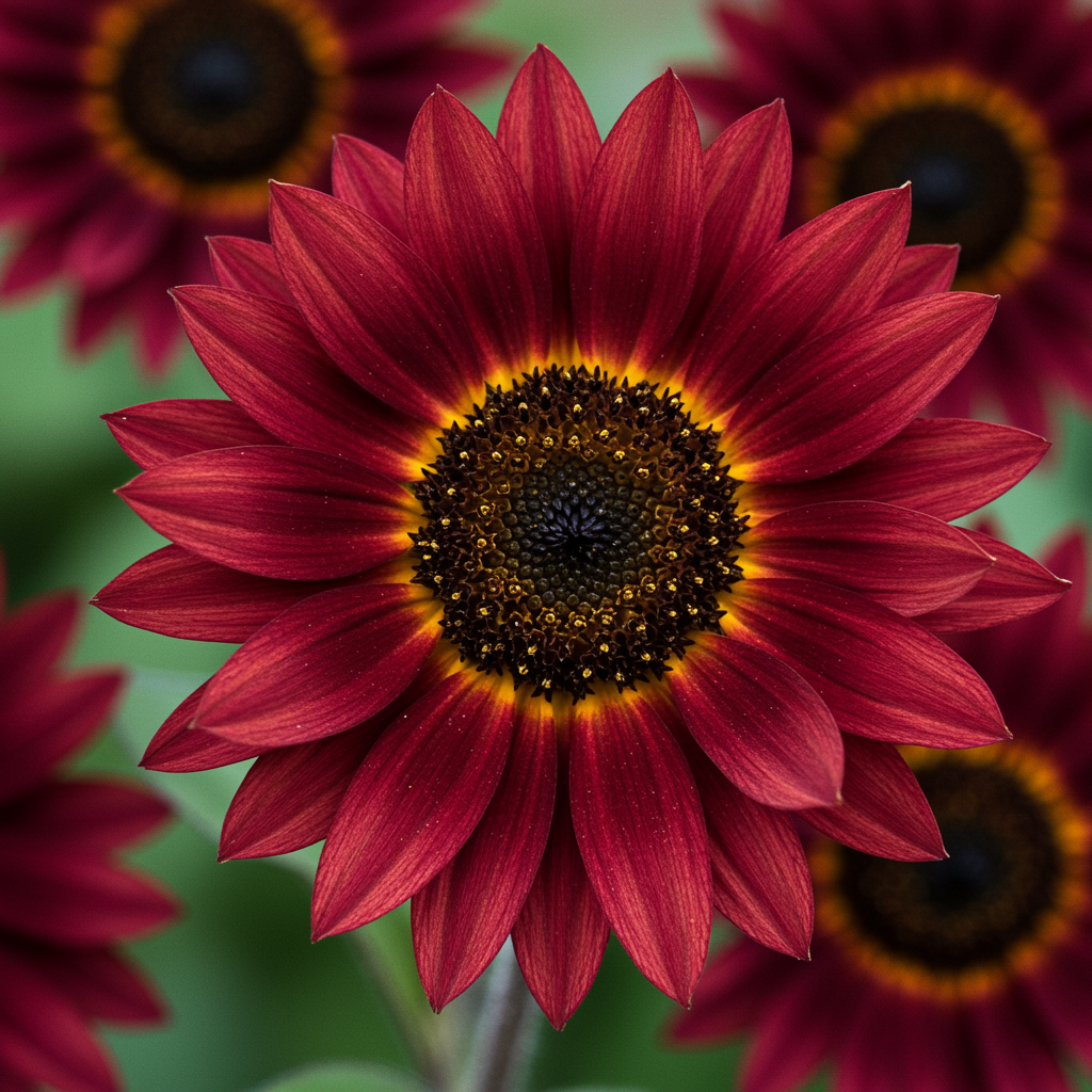 Red Mini Sunflower Seeds for Garden Planting