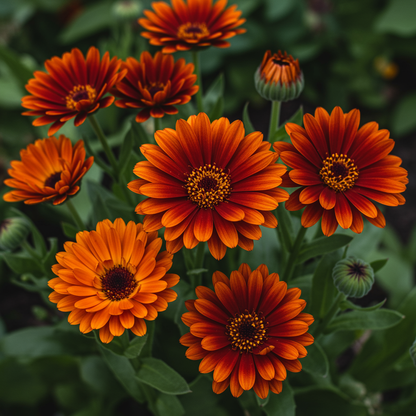 Copper Bronze Calendula Flower Seeds for Garden Planting