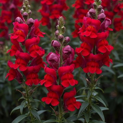 Deep Red Snapdragon Flower Seeds for Garden Planting
