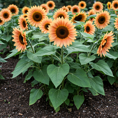 Peach Blush Sunflower Seeds for Garden Planting