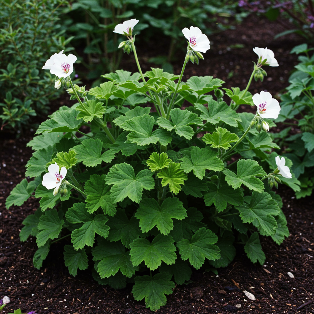 White Geranium Pelargonium Seeds - White Geranium Flower Seeds for Garden