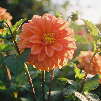Dahlia Delight in Orange Shades Seeds for Gardens and Bouquets