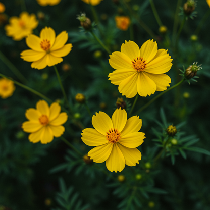 Lemon Yellow Cosmos Flower Seeds for Garden Planting