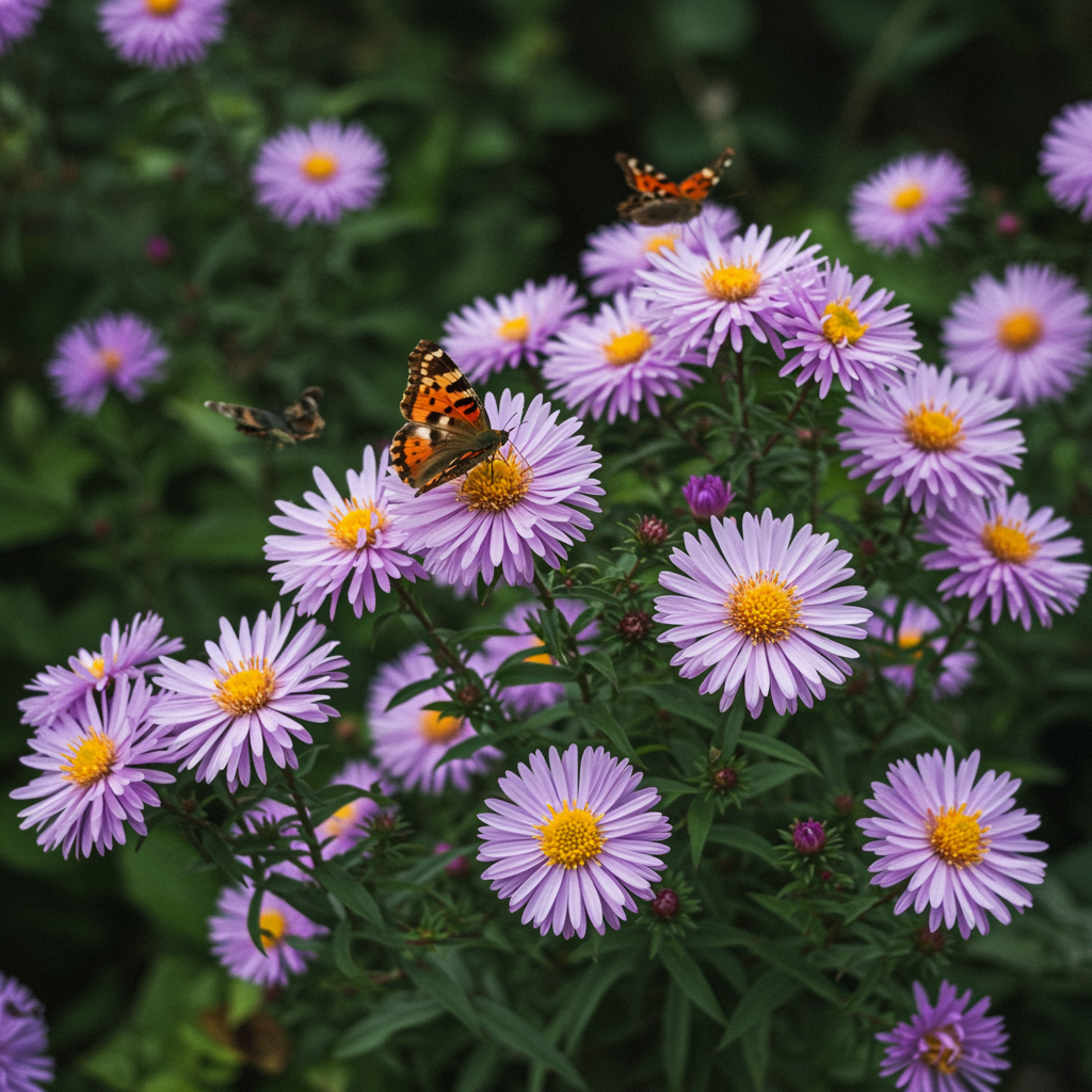 Lilac Aster Flower Seeds for Garden Planting