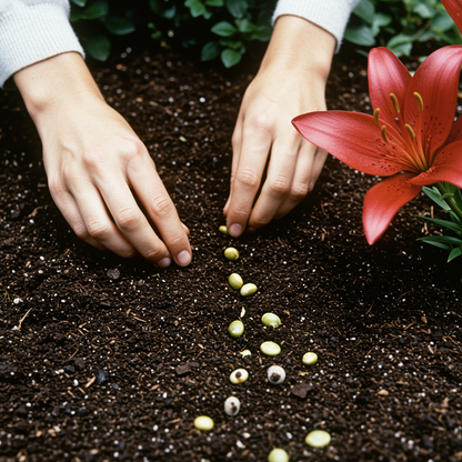 Lillium Asiatic Red Seeds for Garden Planting