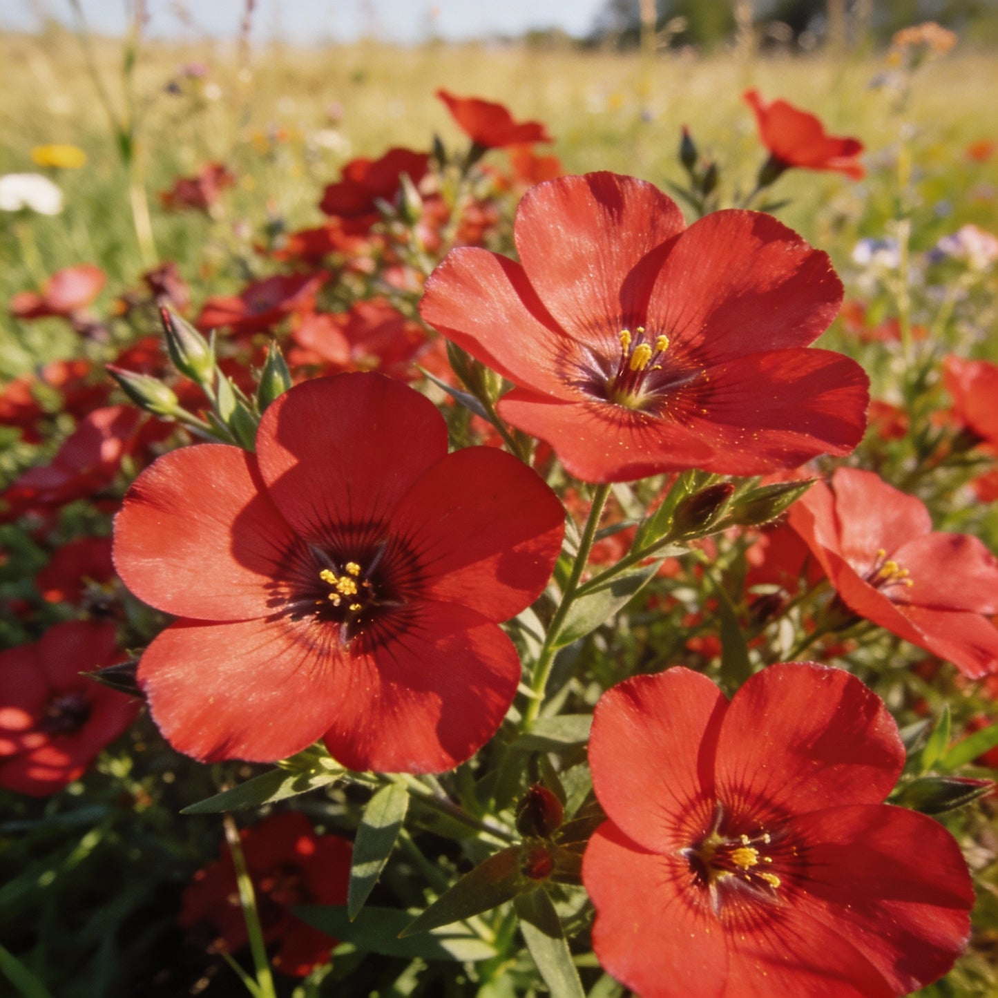Linum Red Seeds for Garden Planting