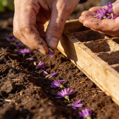 Magenta Aster Flower Seeds for Garden Planting