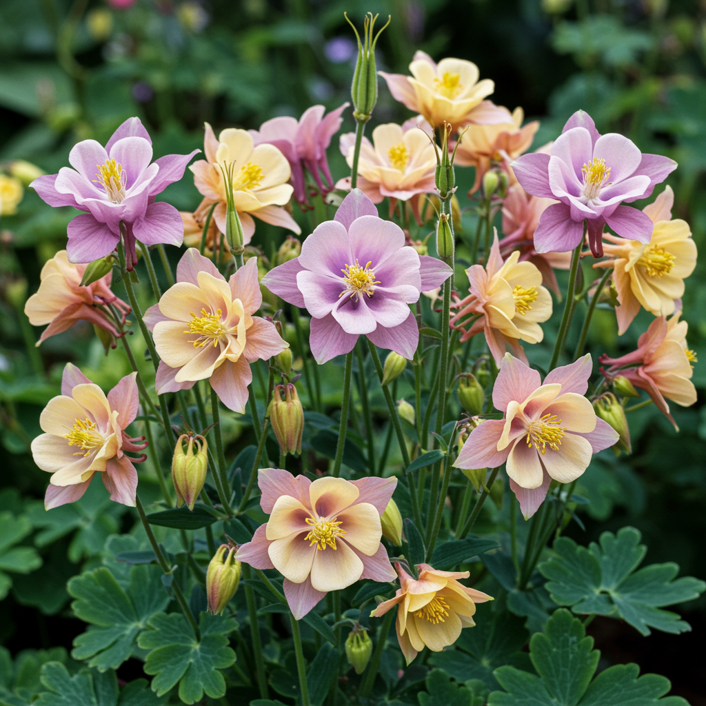Aquilegia Cottage Garden Mix Seeds for Garden Planting