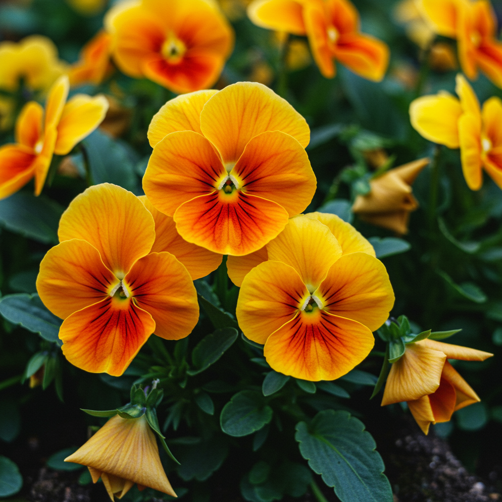 orange-yellow-pansy-flower-seeds-bright-bi-color-blooms
