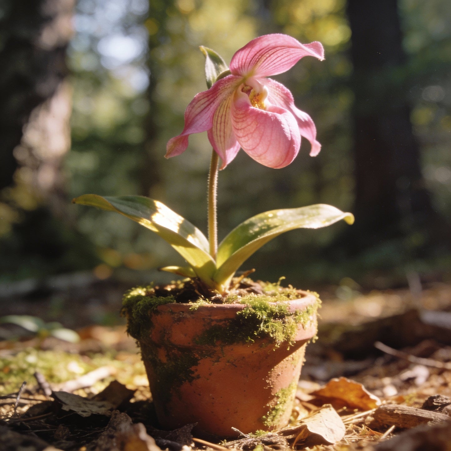 Pink Orchid Seeds – 40 pcs Pink Lady’s Slipper Orchid Flower Seeds