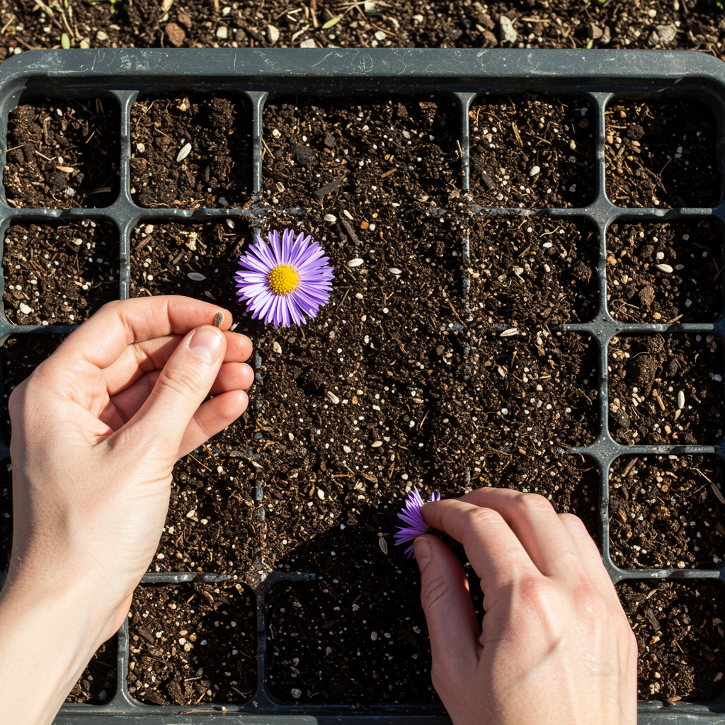Purple Aster Flower Seeds for Garden Planting