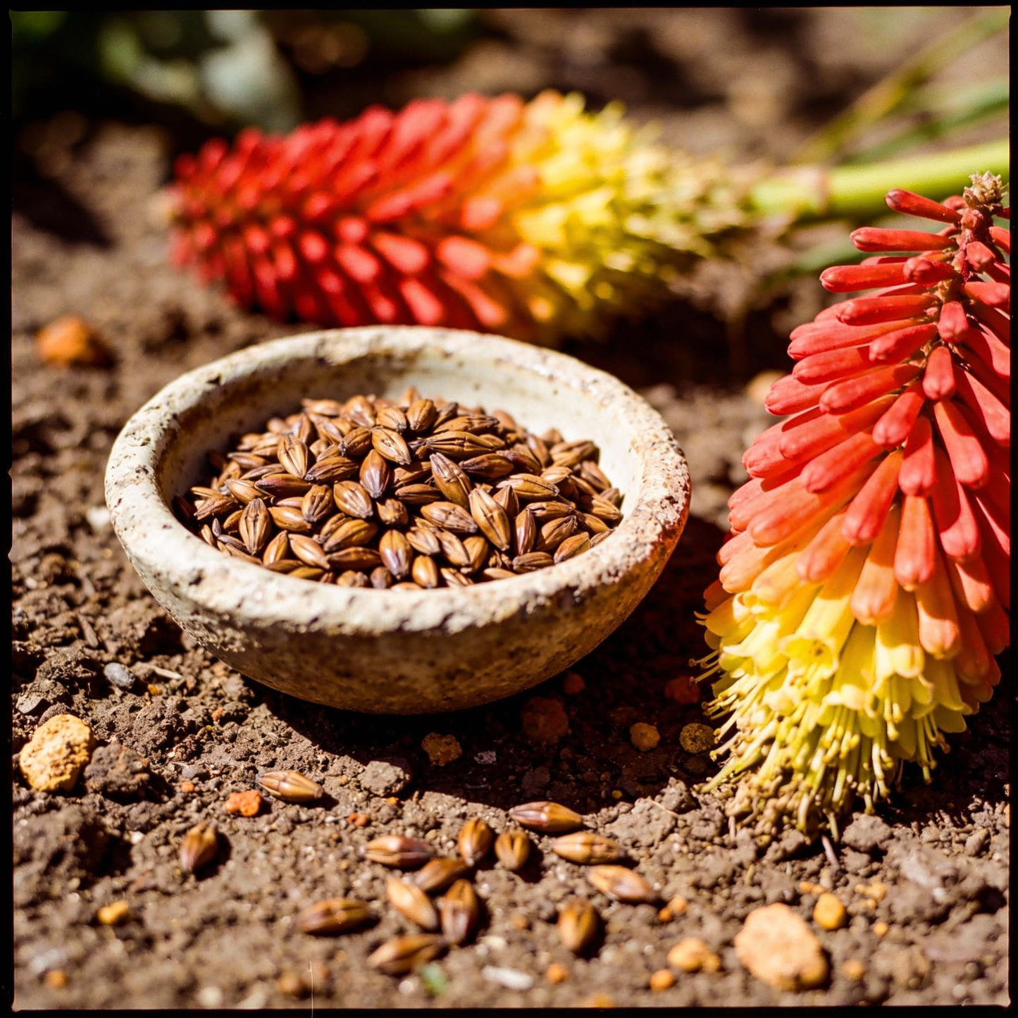 Red Hot Poker Kniphofia Flower Seeds - Perennial Flower Seeds for Garden