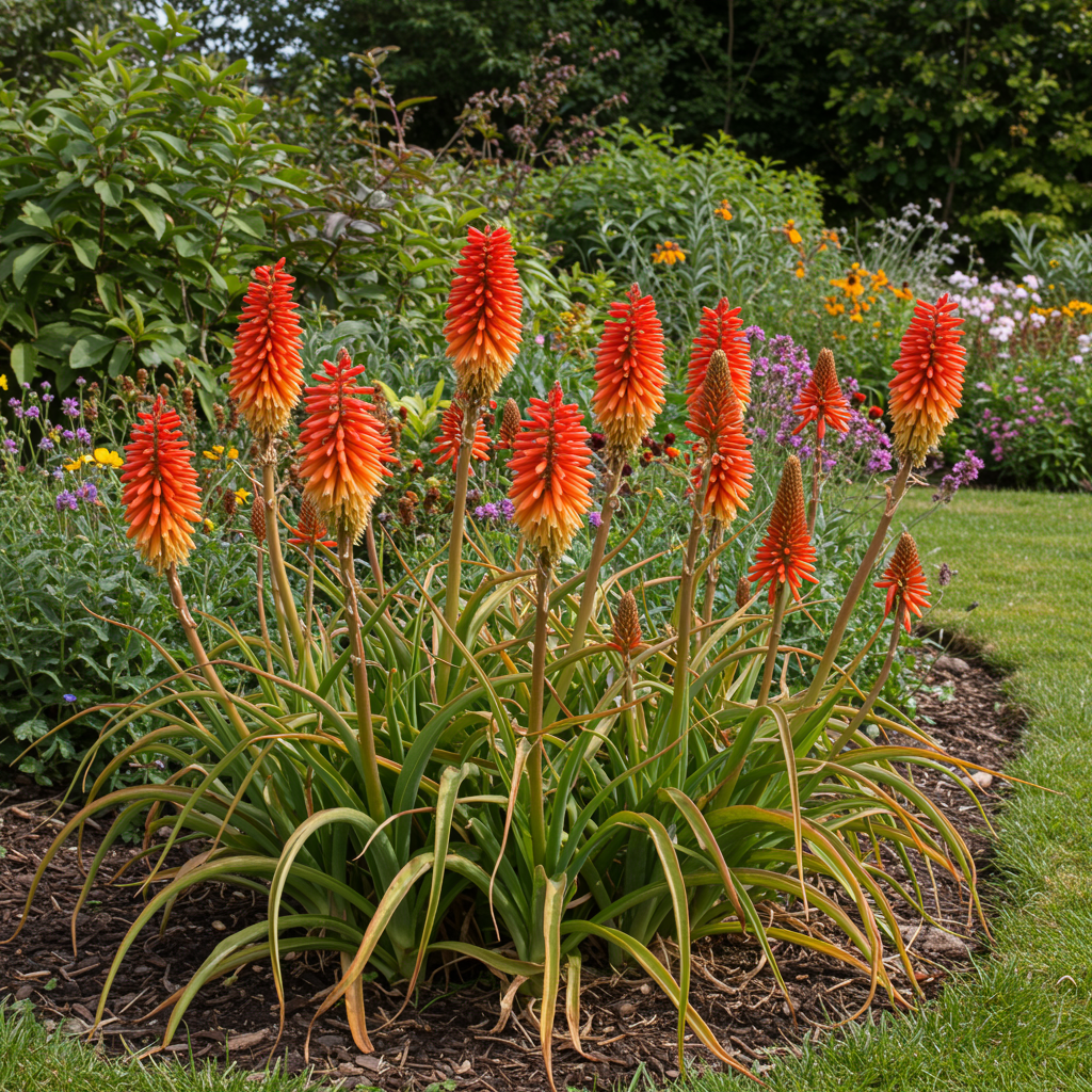 Red Hot Poker Kniphofia Flower Seeds - Perennial Flower Seeds for Garden