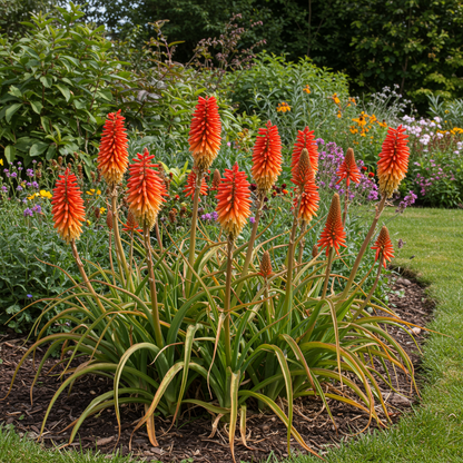Red Hot Poker Kniphofia Flower Seeds - Perennial Flower Seeds for Garden