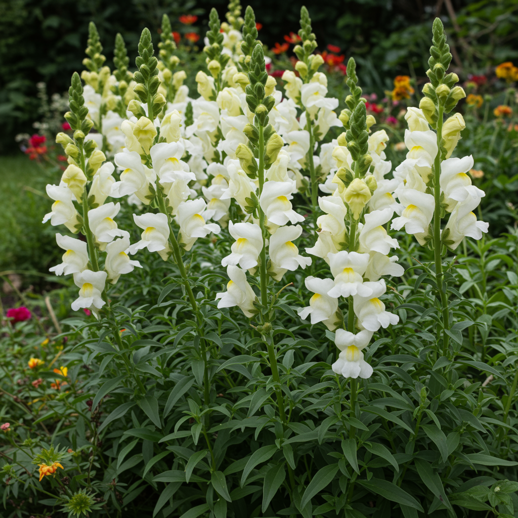 Pure White Snapdragon Seeds - White Snapdragon Flower Seeds for Garden