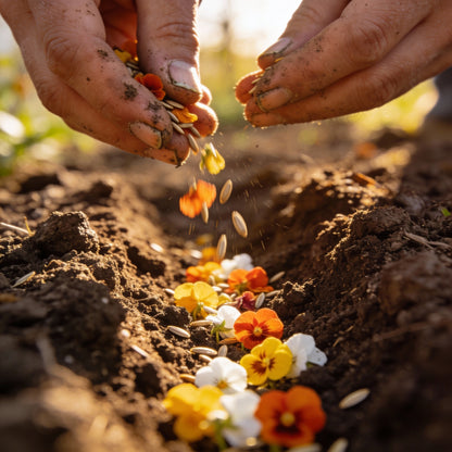 Sunset Mix Flower Seeds for Garden Planting