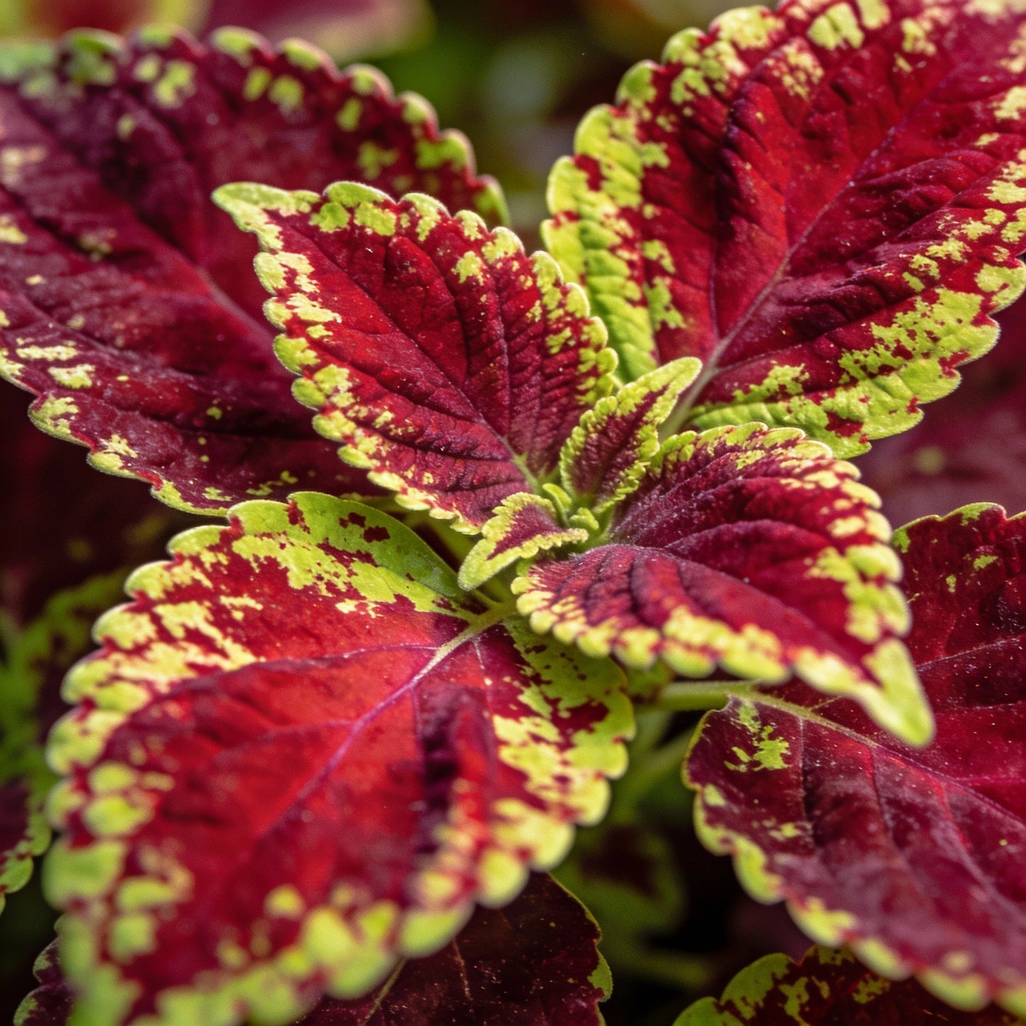 Coleus Kong Mosaic Giant Seeds for Garden Planting