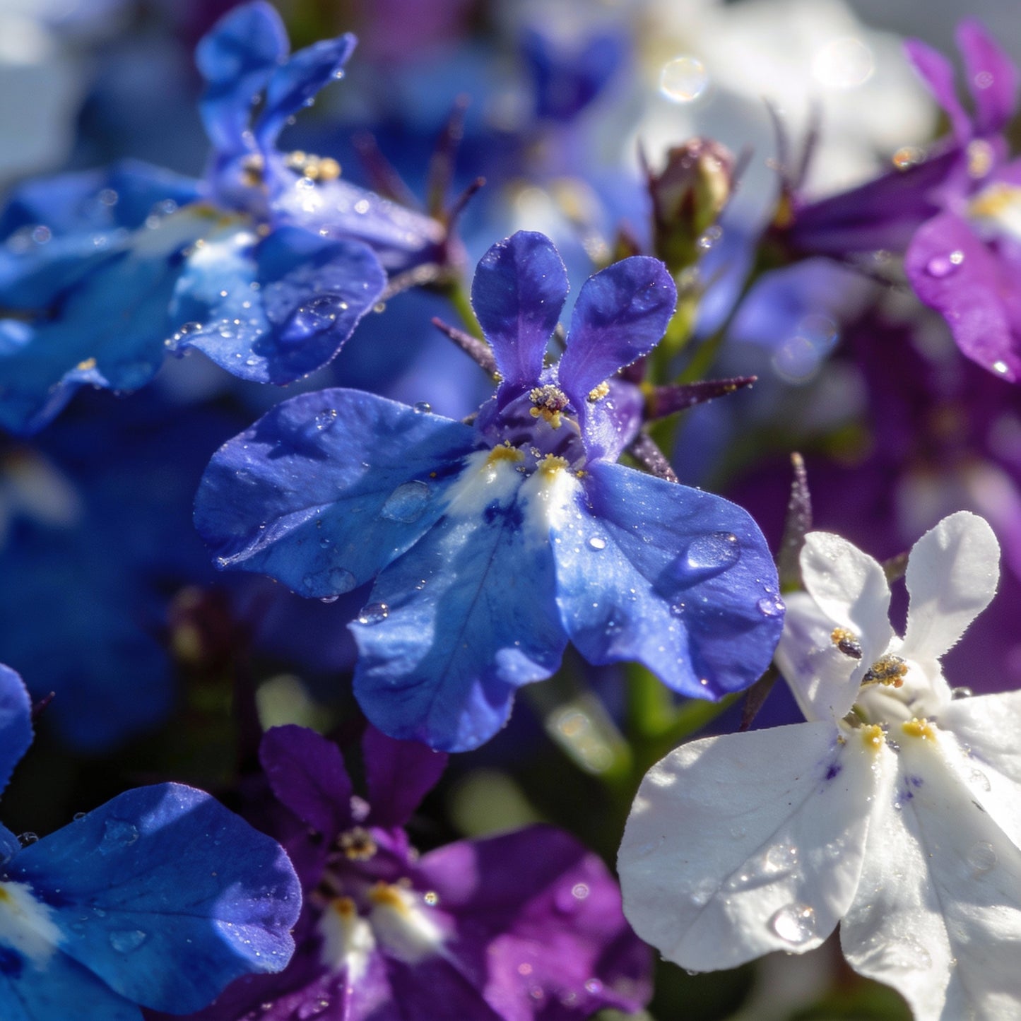 Mixed Lobelia Regatta Flower Seeds for Hanging Displays