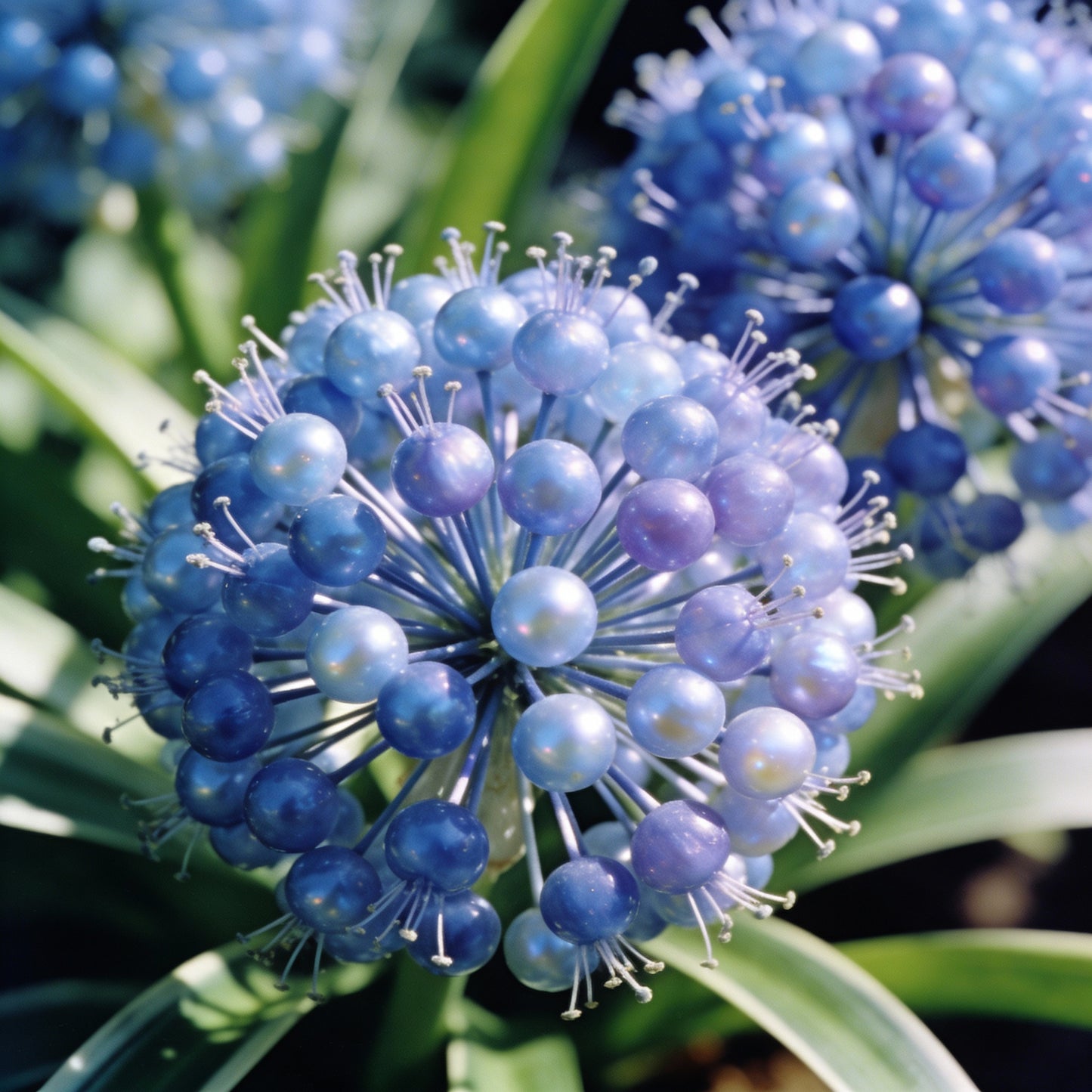 Nema Rare Blue Round Pearl Chlorophytum Flower Seeds for Garden Planting