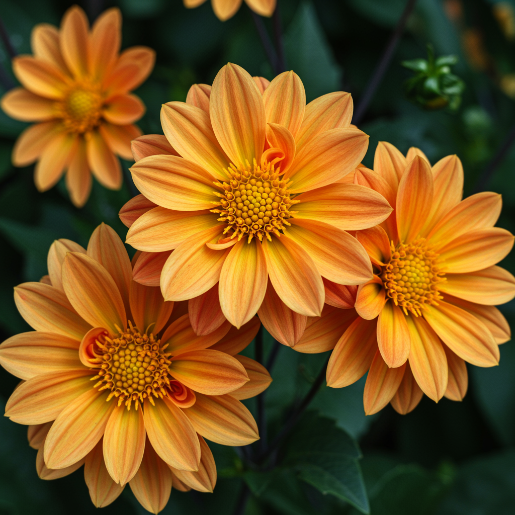 Dahlia Happy Single Party Flower Seeds Bright Garden Blooms