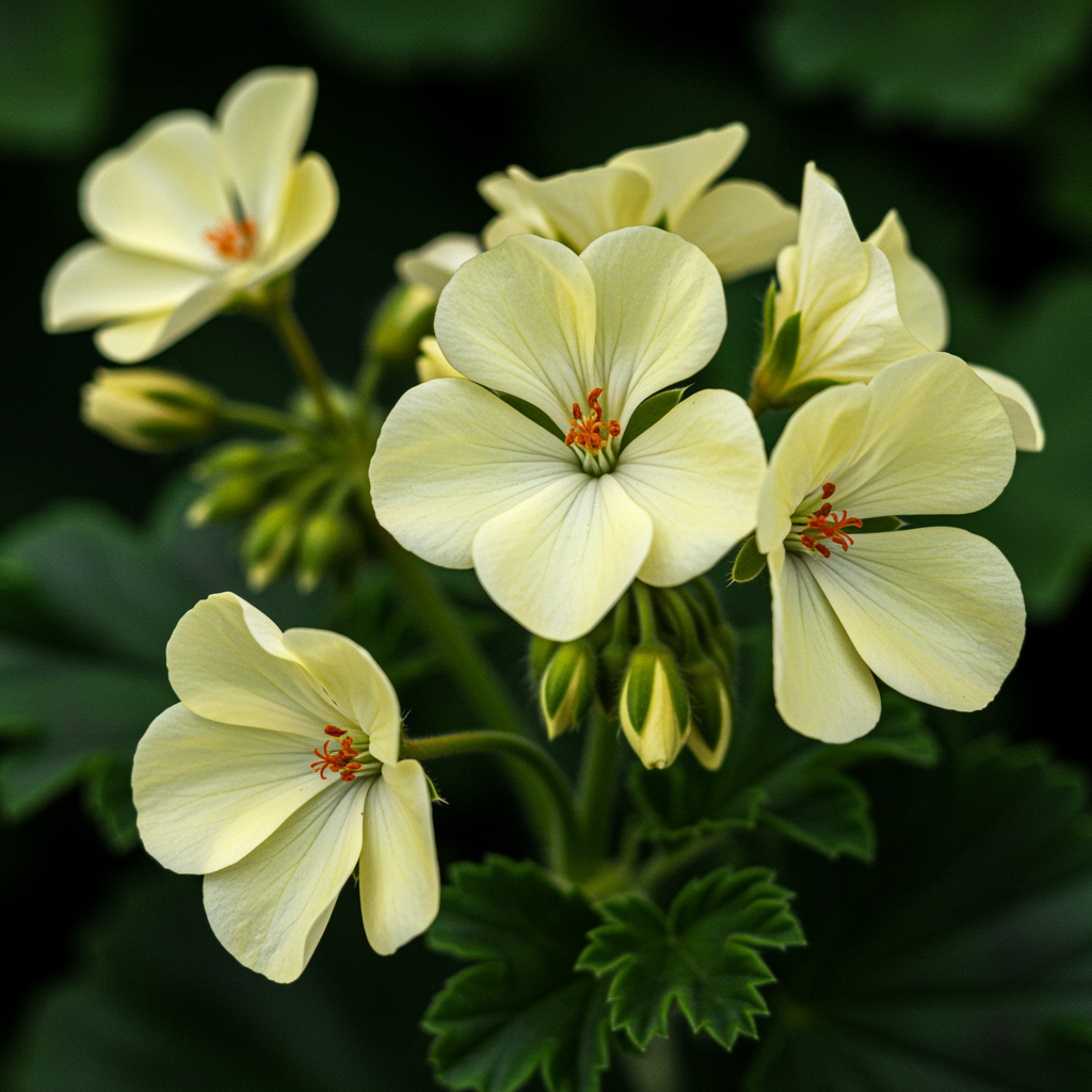 Univalve Geranium Light Yellow Flower Seeds for Garden Planting