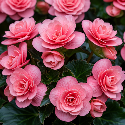 Pink Rieger Begonia Seeds for Indoor and Outdoor Gardens