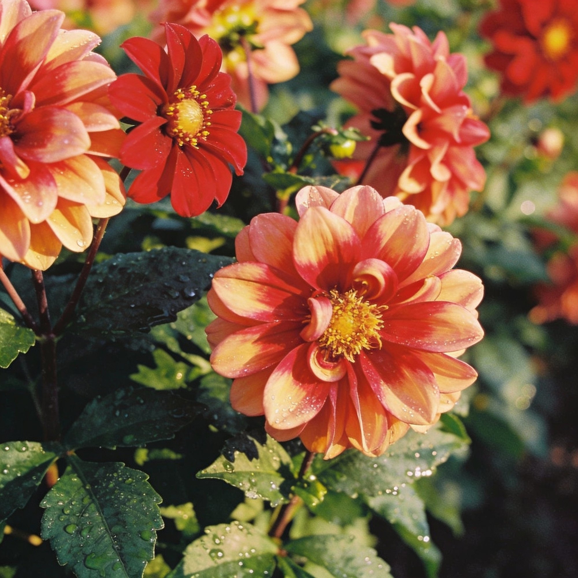 mixed-orange-and-red-dahlia-flower-seeds-for-garden-planting