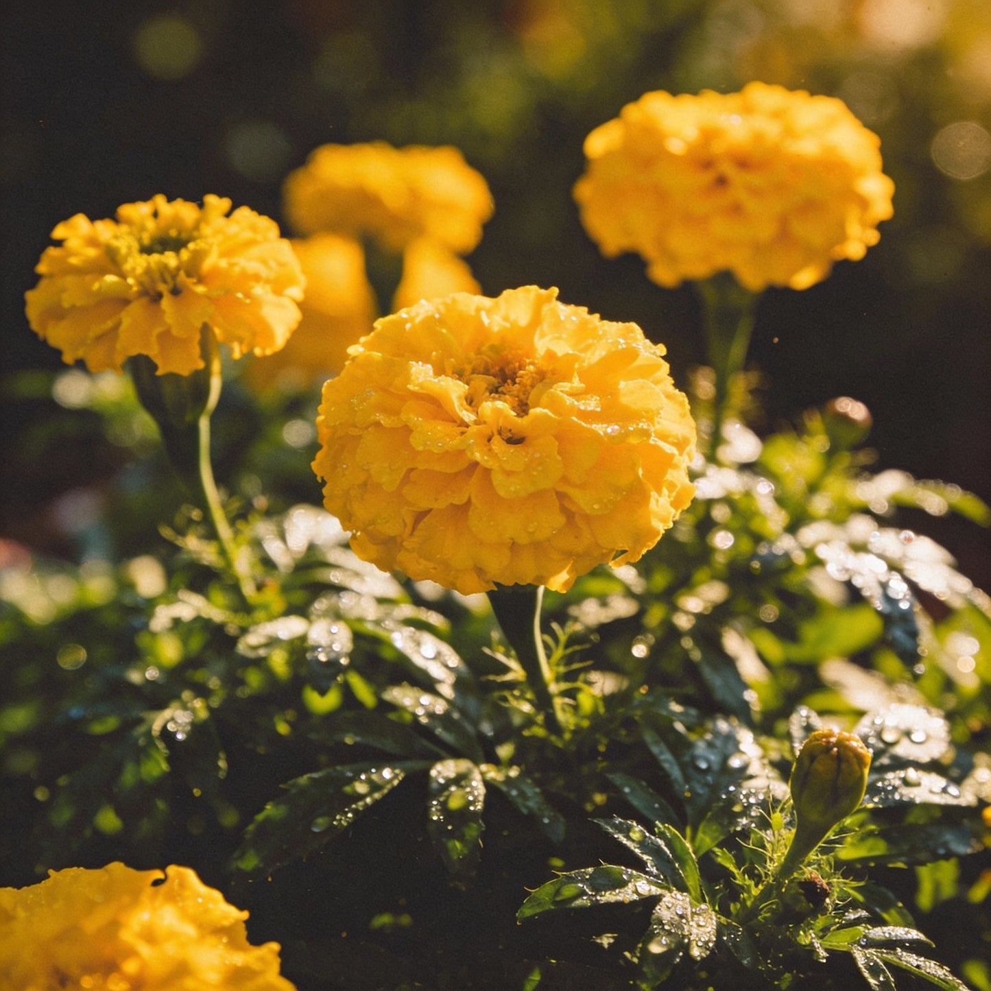 Bright Yellow Marigold Flower Seeds – Vibrant Blooms for Gardens & Borders
