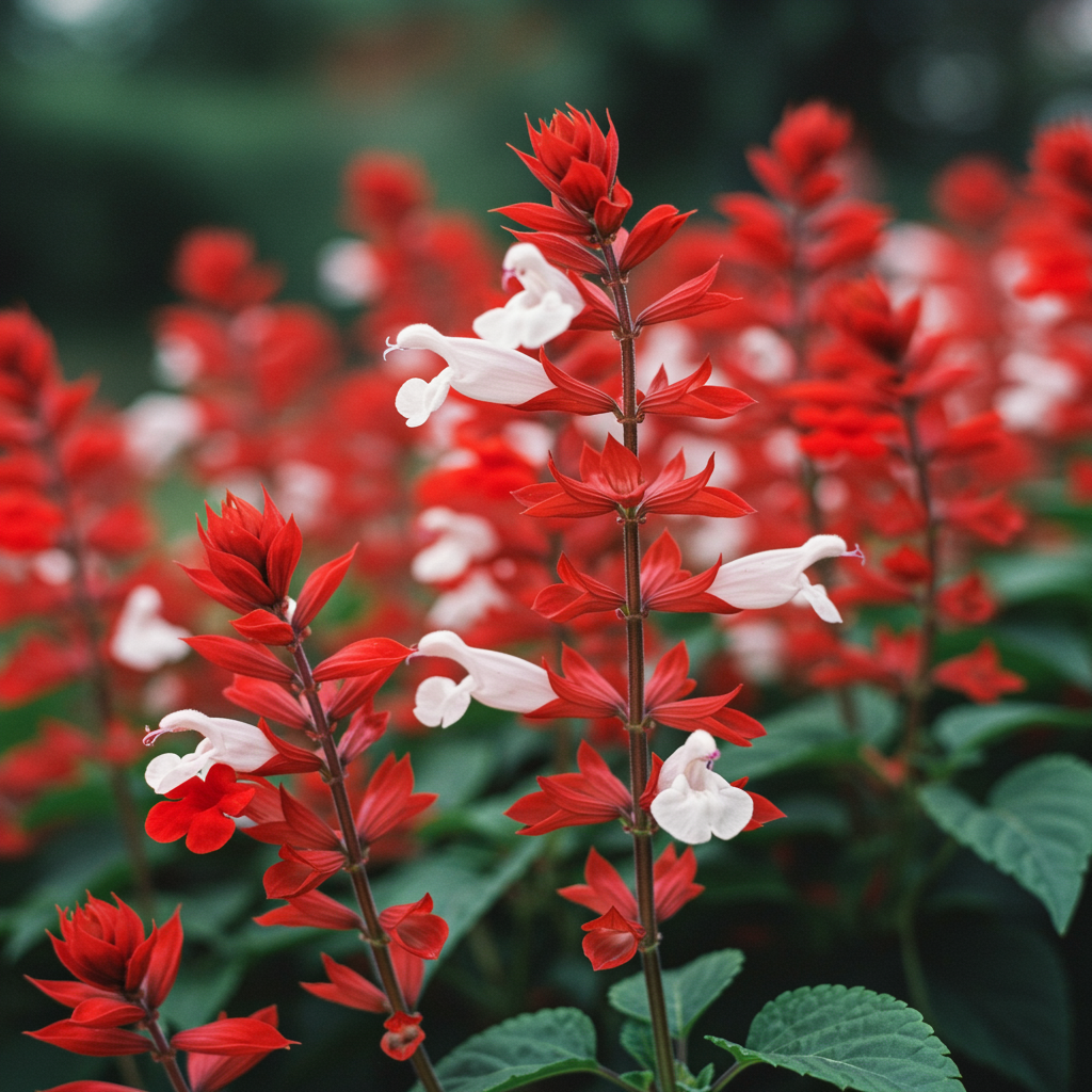 Red Lips Flower Seeds - Salvia Hot Lips Flower Seeds for Garden