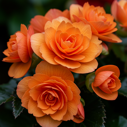 Orange Begonia Flower Seeds - Orange Begonia Flower Seeds for Garden