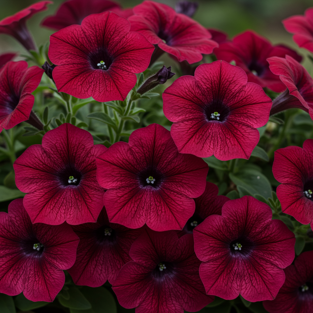 Burgundy Petunia Seeds - Burgundy Petunia Flower Seeds for Garden