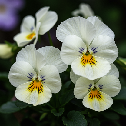 White Pansy Flower Seeds - White Pansy Flower Seeds for Garden
