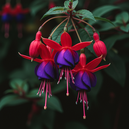 Purple Red Fuchsia Flower Seeds - Fuchsia Flower Seeds for Garden