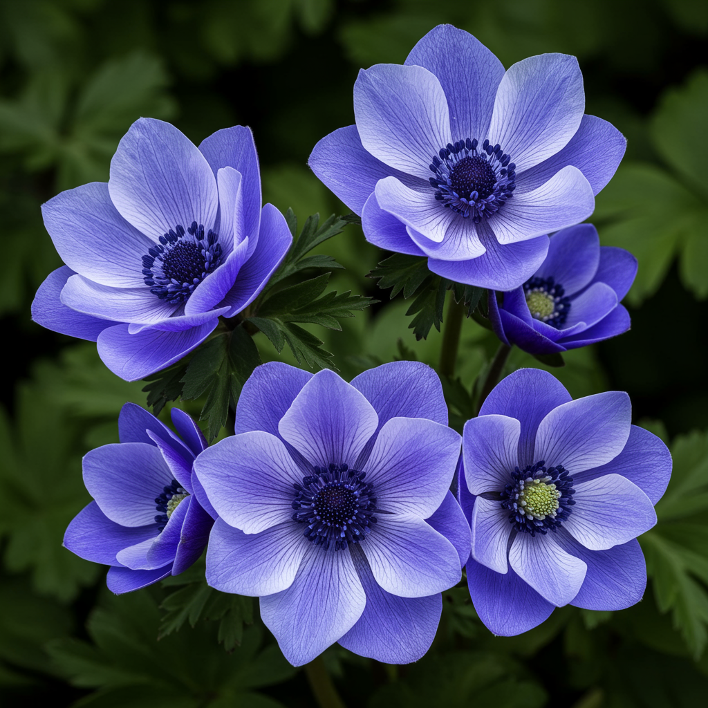 Anemone Blanda Blue Shades Tubers - Blue Anemone Flower Seeds for Garden