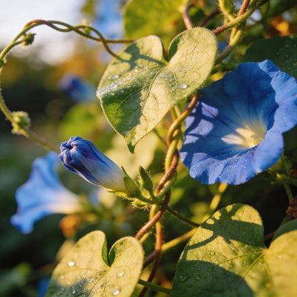 Ipomoea Heavenly Blue Flower Seeds for Garden Planting
