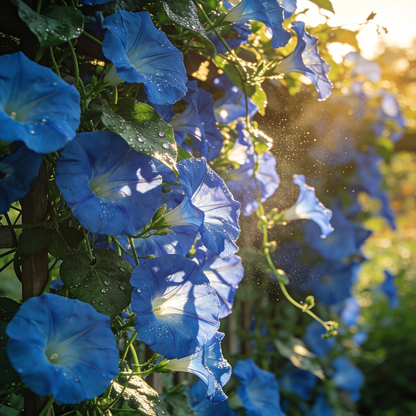 Ipomoea Heavenly Blue Flower Seeds for Garden Planting