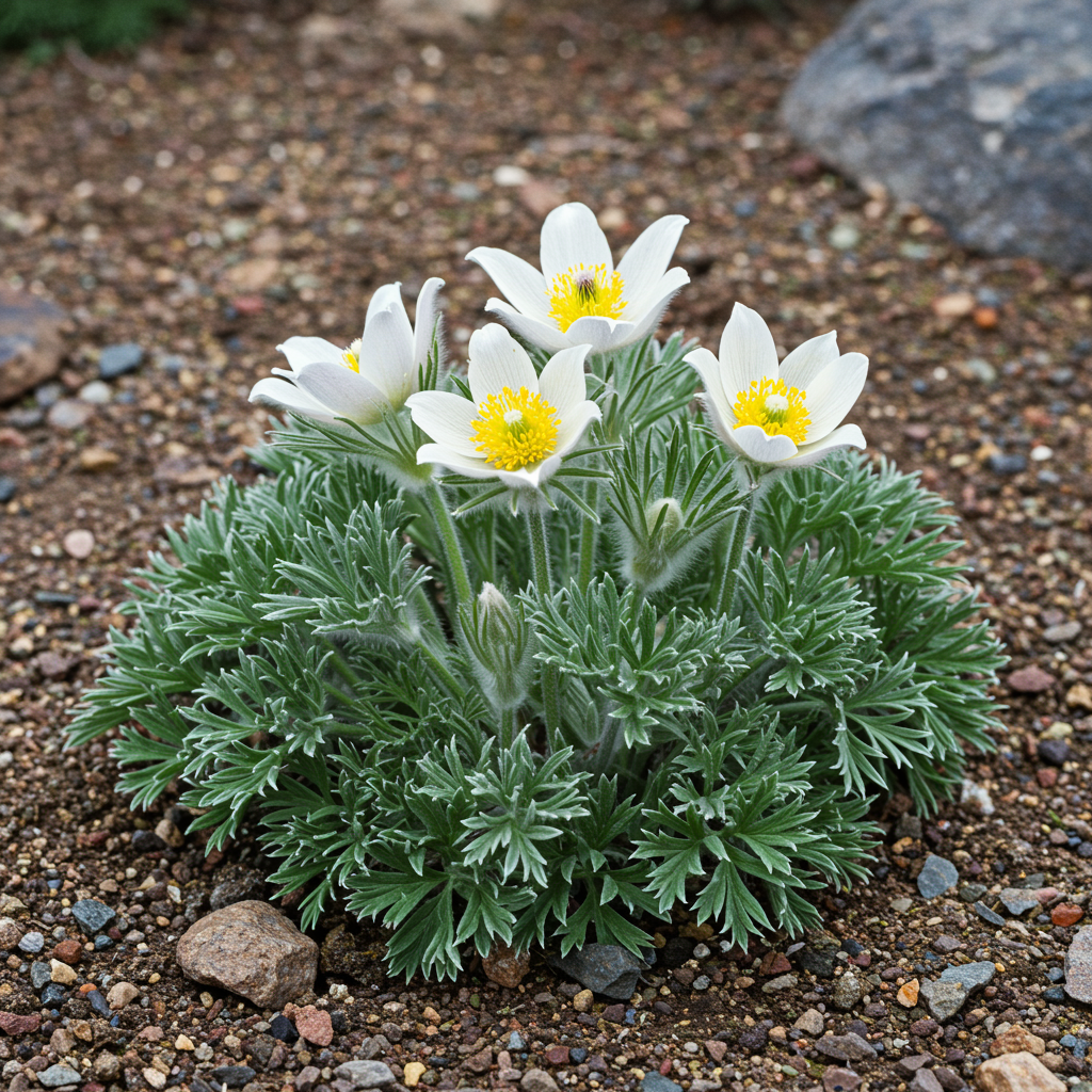 White Pasque Flower Seeds - White Pasque Flower Seeds for Garden
