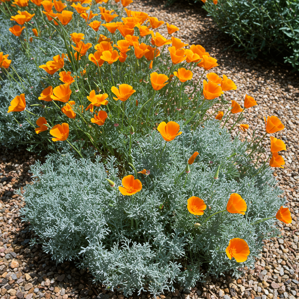 California Poppy Mix Flower Seeds for Garden Planting