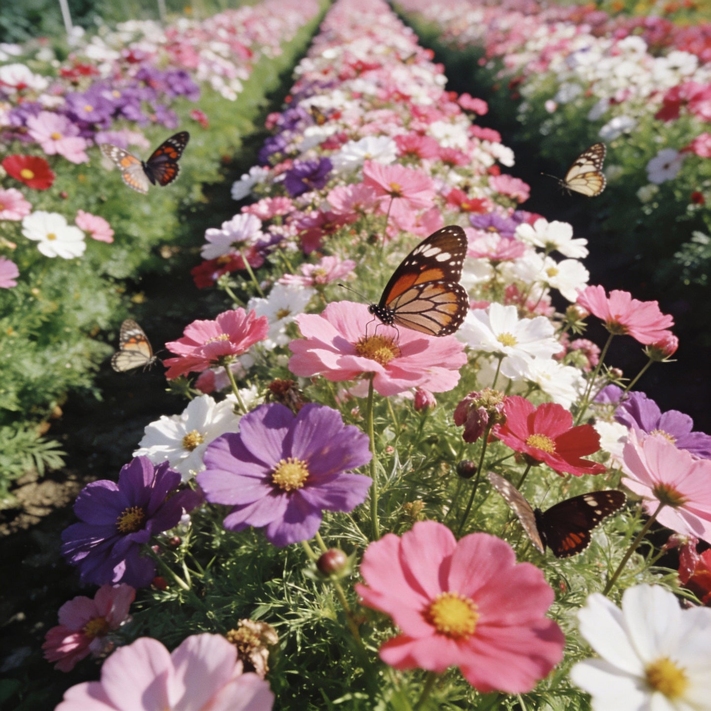 High Yield Cosmos Flower Hybrid Seeds for Garden Planting