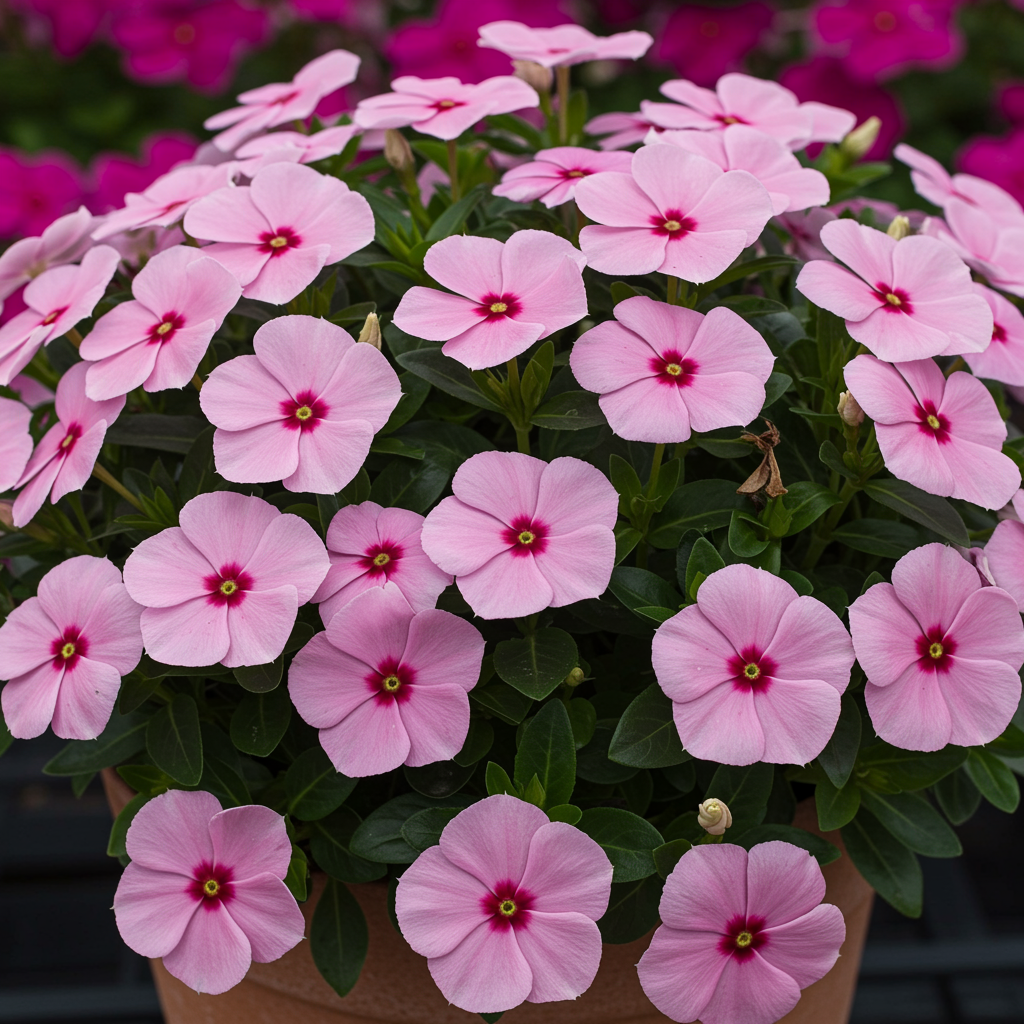 Vinca Pacifica XP Blush Flower Seeds for Garden Planting