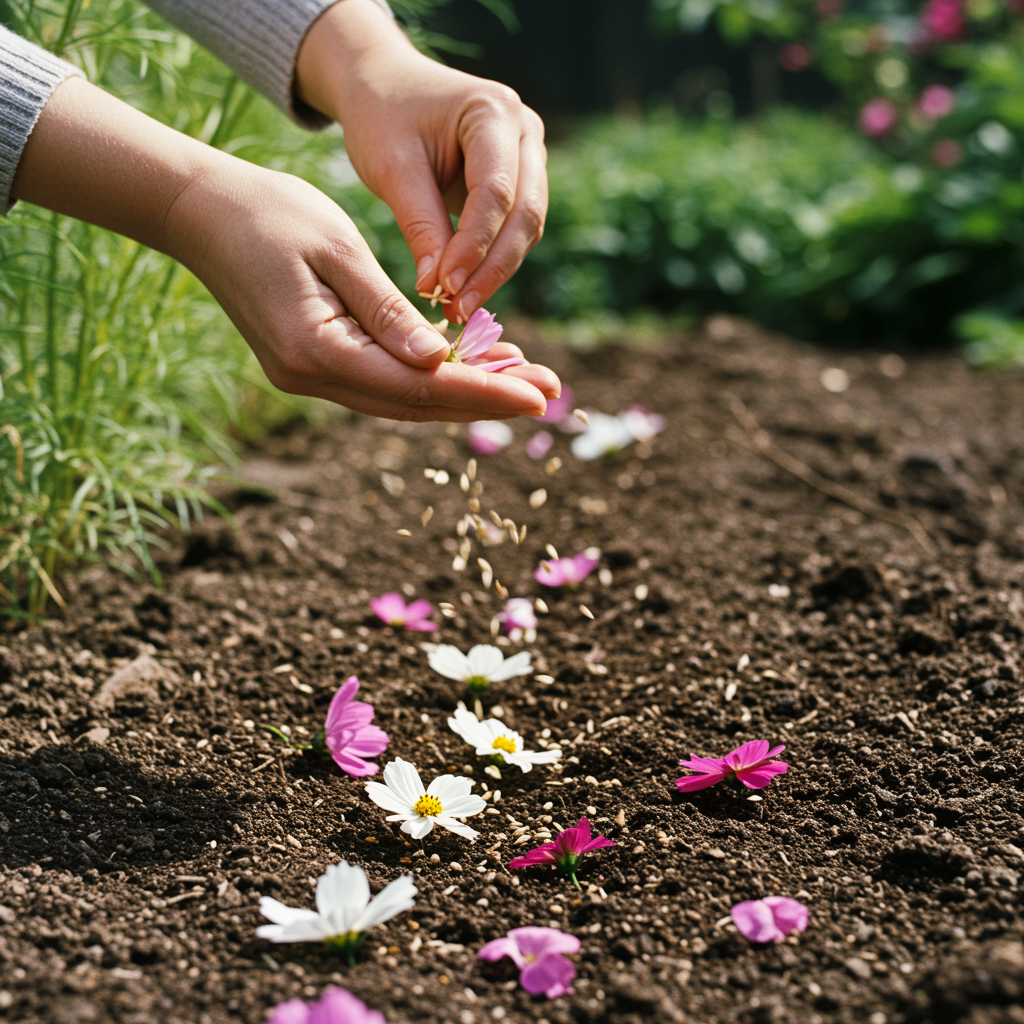 White and Pink Cosmos Flower Seeds for Garden Planting
