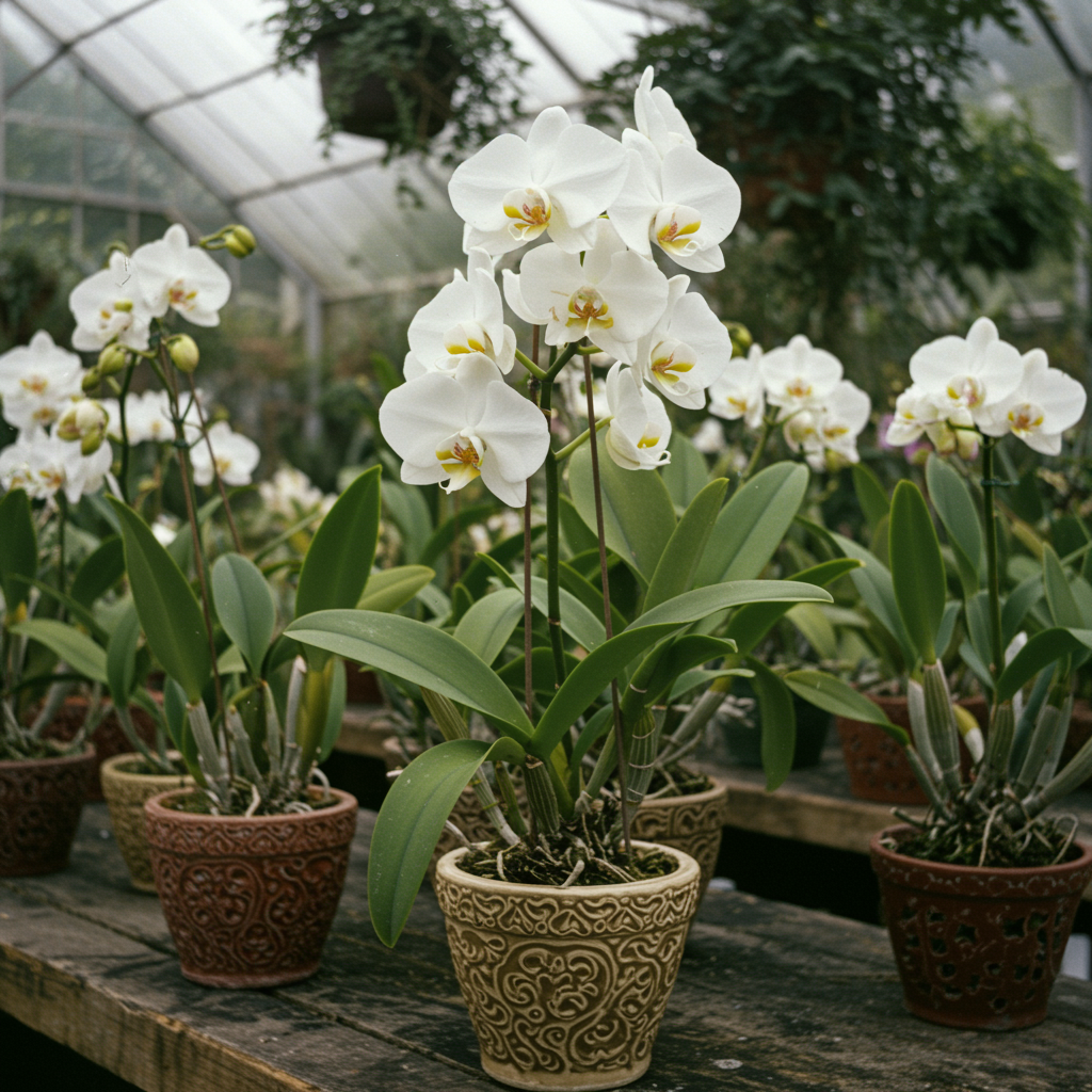White Cattleya Orchid Seeds - White Orchid Flower Seeds for Garden